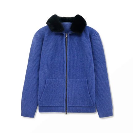 acrylic cardigan ribbed