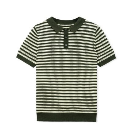 cotton polo T-shirt Hollow sweater