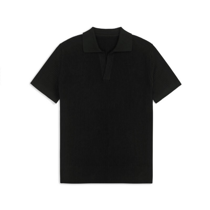 cotton polo ribbed basic