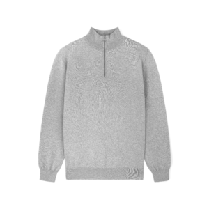 cotton pullover zip