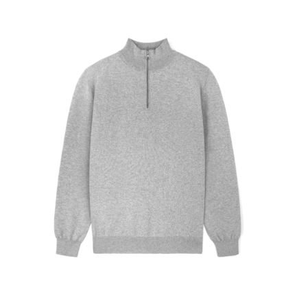 cotton pullover zip