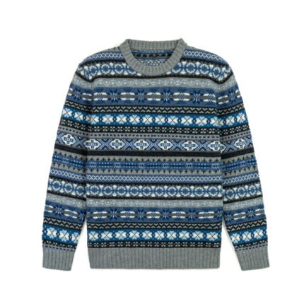 wool  pullover icelandic striped