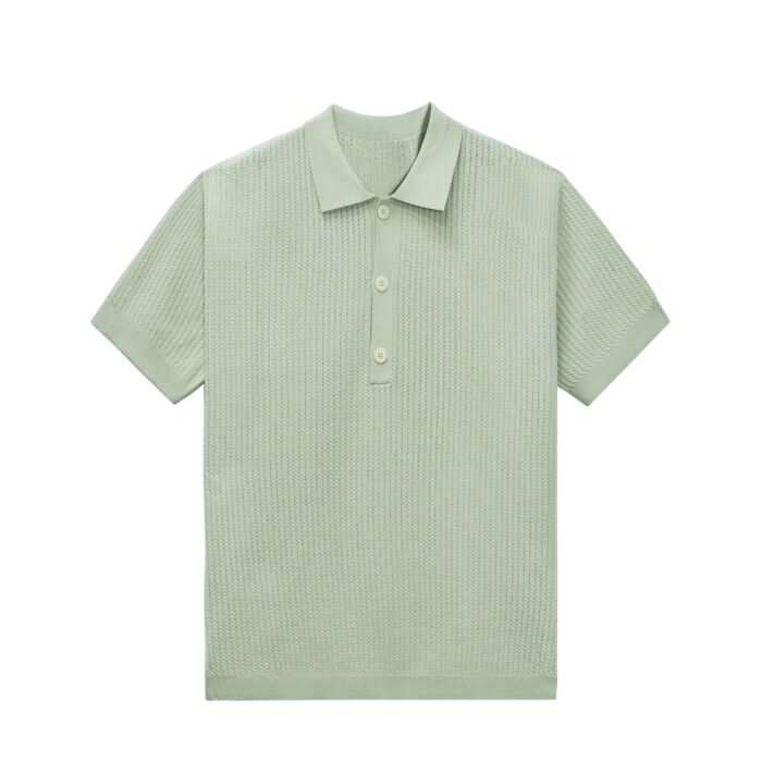 Summer lightweight sweaters summer sweaters men open work sweater polo T-shirt mens Sweaters private label Ainear-clothing