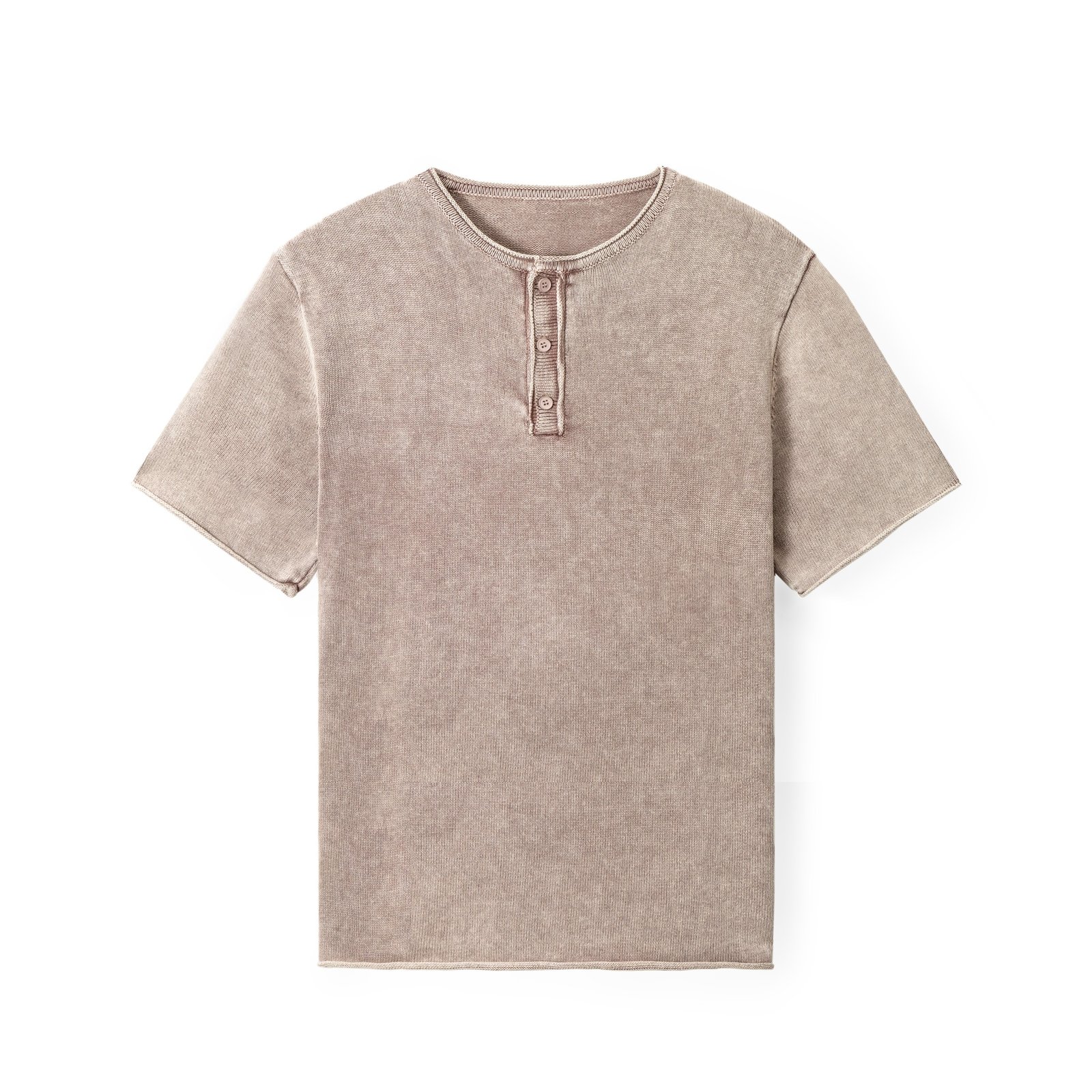Mens lightweight summer sweaters men's summer sweaters polo T shirt stone washed crochet mens Sweaters supplier Ainear-clothing