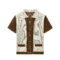 Crochet summer sweaters summer cardigan sweaters light linen graphic polo T-shirt mens Sweaters factory Ainear-clothing