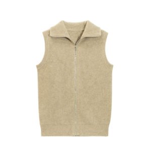 cashmere Vest cardigan full zip