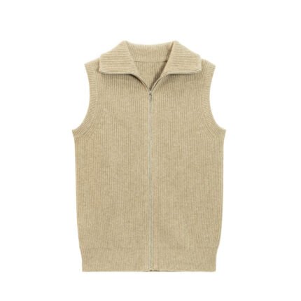 cashmere Vest cardigan full zip