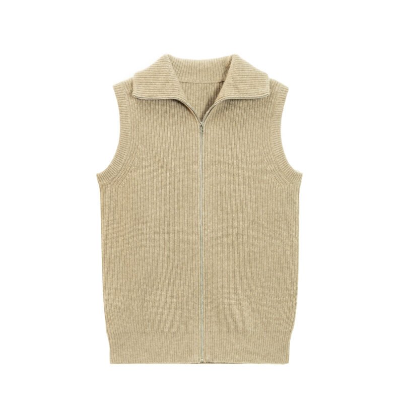cashmere Vest cardigan full zip