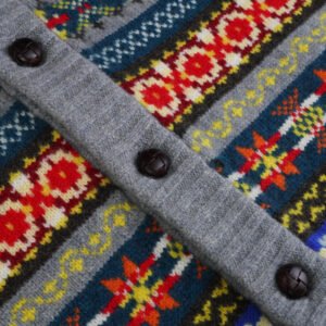 wool cardigan aztec