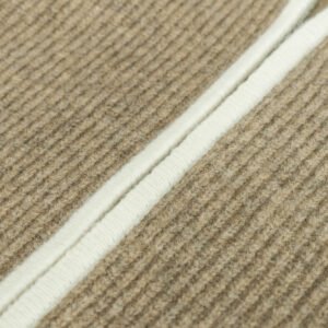 wool cardigan full zip ribbed