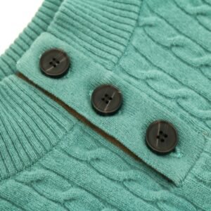 wool pullover cable striped