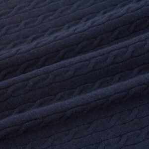 wool pullover polo neck cable