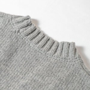 wool cardigan deep v neck fair isle