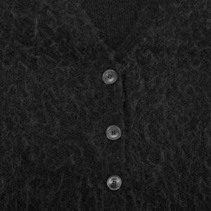 mohair cardigan deep V neck