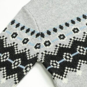 wool pullover fair isle pattern