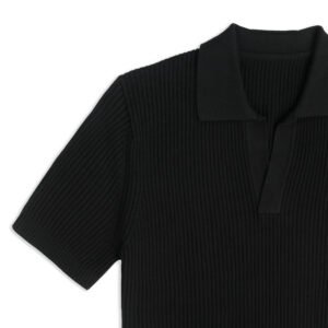 cotton polo ribbed basic