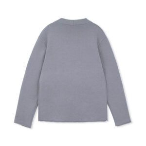 wool cardigan plain v neck