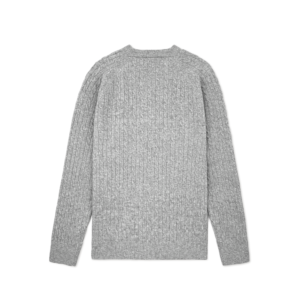 wool pullover crew neck cable