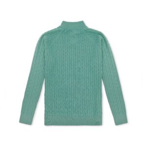 wool pullover cable striped