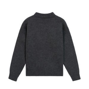 wool pullover jacquard graphic