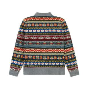 wool cardigan aztec