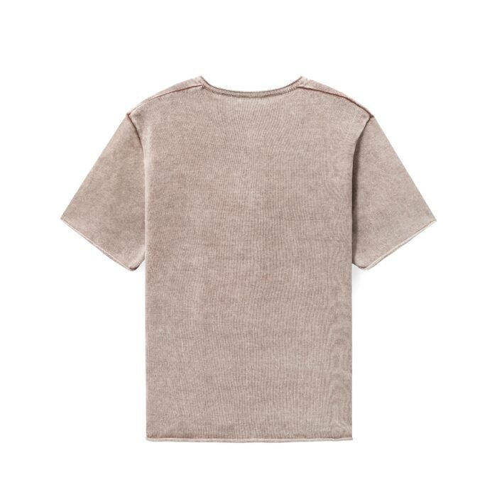 Mens lightweight summer sweaters men's summer sweaters polo T shirt stone washed crochet mens Sweaters supplier Ainear-clothing