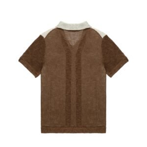linen T-shirt cardigan breasted pocket