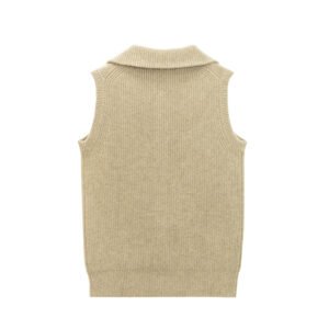 cashmere Vest cardigan full zip