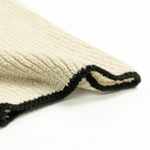 viscose polo T-shirt crochet weave
