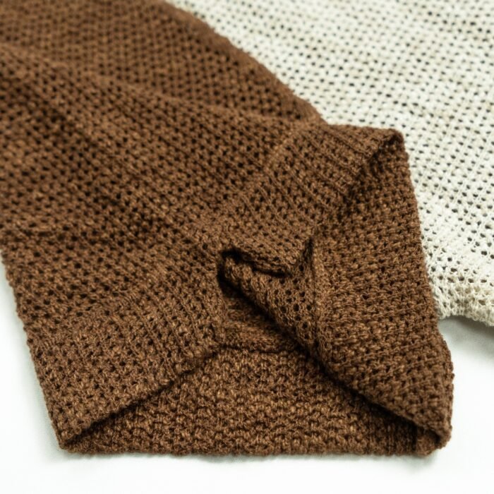 Crochet summer sweaters summer cardigan sweaters light linen graphic polo T-shirt mens Sweaters factory Ainear-clothing