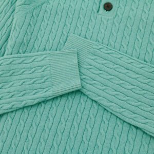 wool pullover cable striped