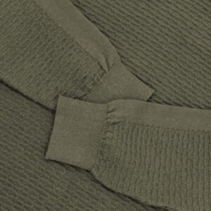 cotton pullover ribbed simple