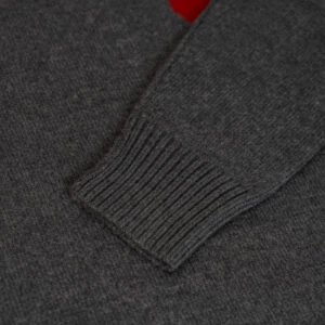 wool pullover jacquard graphic