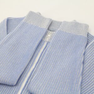 wool cardigan ribbed full zip