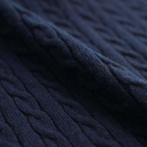 wool pullover polo neck cable