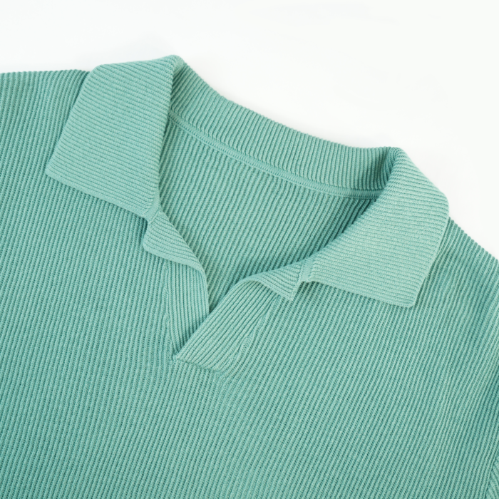 Retro Basic Cotton Mens Polo Lightweight Sweaters Custom OEM ODM Ainear-clothing