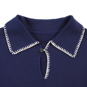 cotton polo ribbed