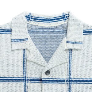 Cotton T-shirt cardigan striped