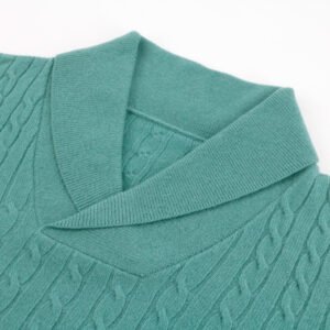 wool pullover shawl collar