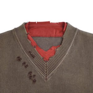 acrylic pullover distressed ripped