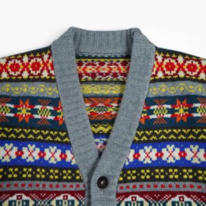 wool cardigan aztec