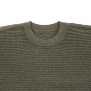 cotton pullover ribbed simple