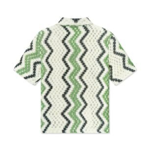 summer cardigan sweaters short sleeve sweaters for summer Open weave striped 100 cotton Ainear-clothing