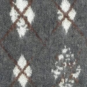 wool vest v neck waffle print graphic