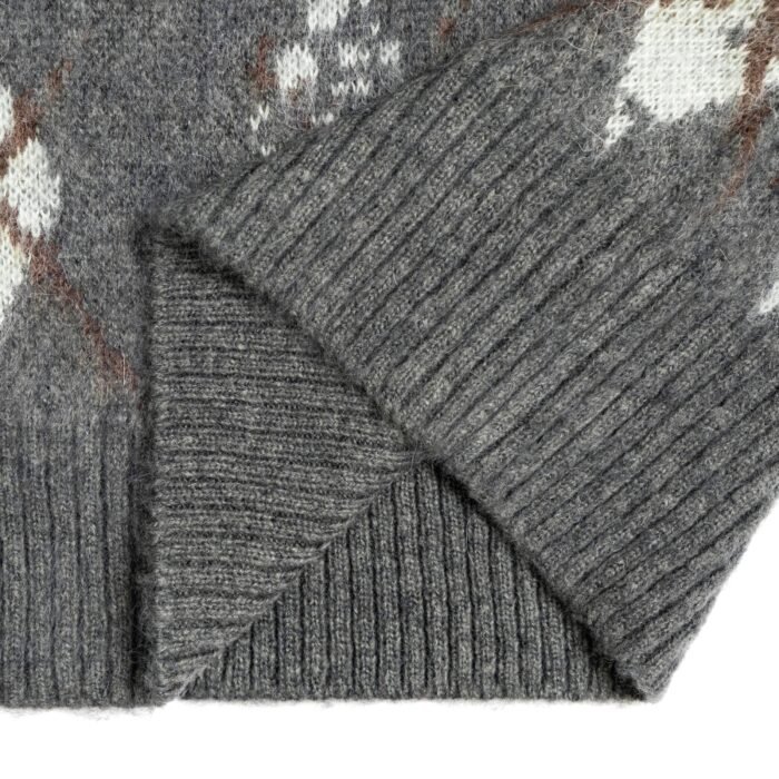 sleeveless sweaters for men v neck waffle graphic 100 wool mens Sweaters supplier Ainear-clothing