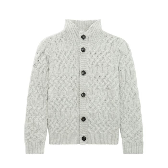 mens Sweaters supplier mock neck mens sweaters breasted cashmere basic cardigan cable weave striped