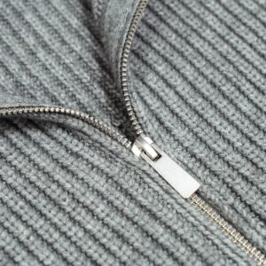 acrylic cardigan full zip ribbed