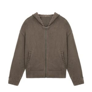 cotton cardigan hoodie full zip
