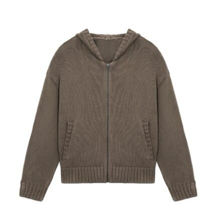 mens Sweaters bulk full zip cardigan zip hoodie knit lightweight hooded sweaters Ainear-clothing