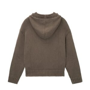 cotton cardigan hoodie full zip